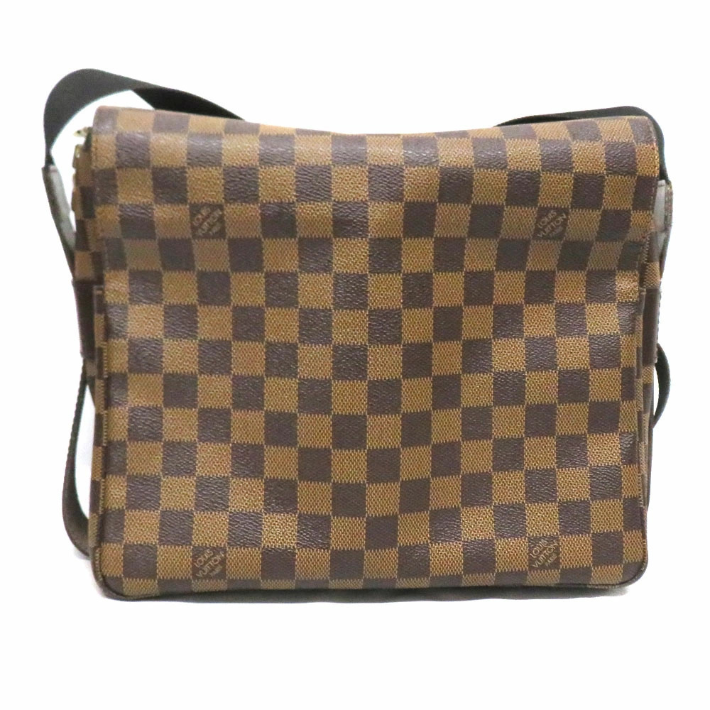 Louis Vuitton Naviglio Shoulder Bag Canvas Ebene Brown